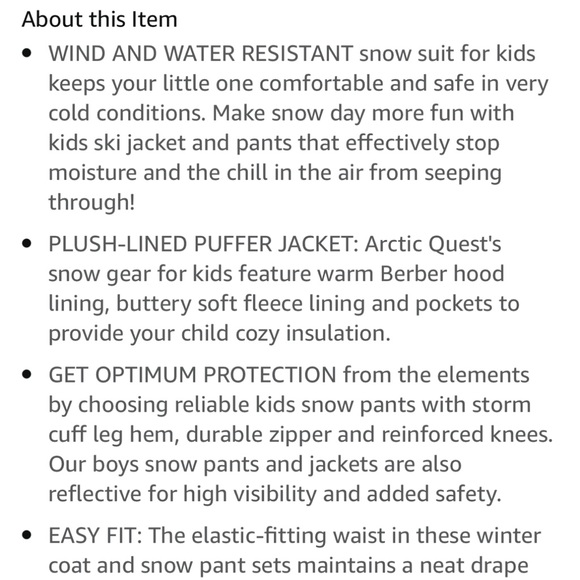 Artic quest snow bio and jacket 4T - Picture 5 of 7